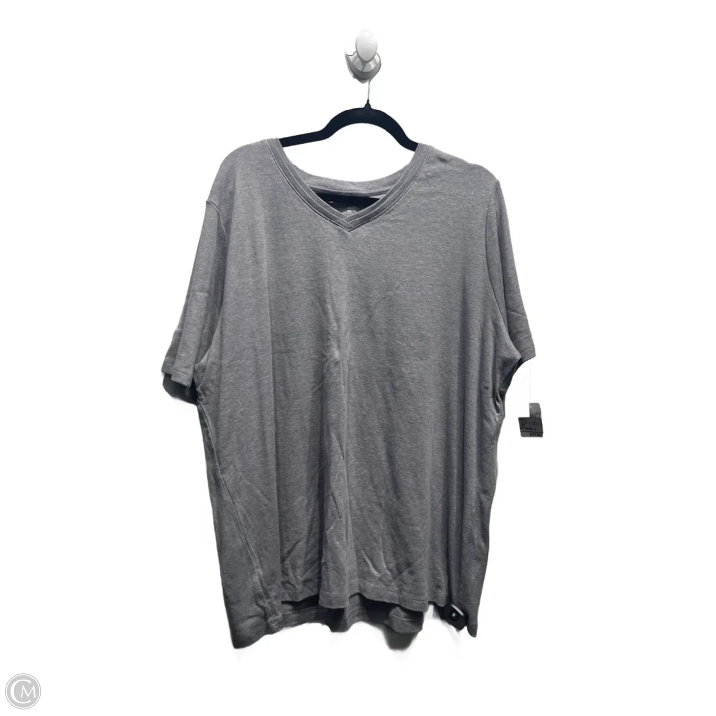 Top Short Sleeve Basic By Cj Banks In Grey, Size: 2x