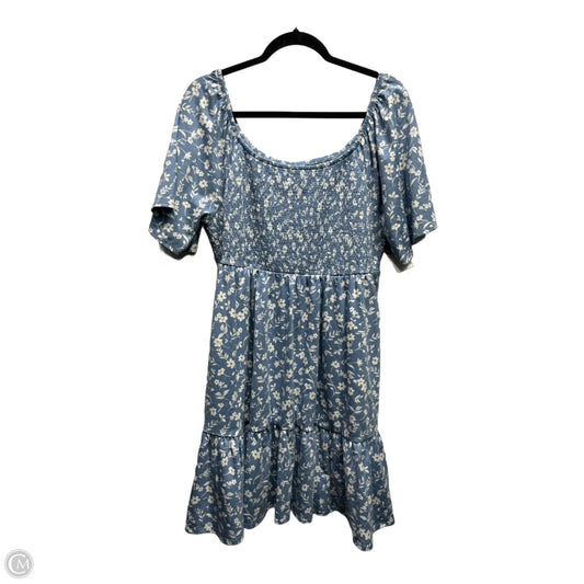 Dress Casual Short By Torrid In Blue & White, Size: Xl