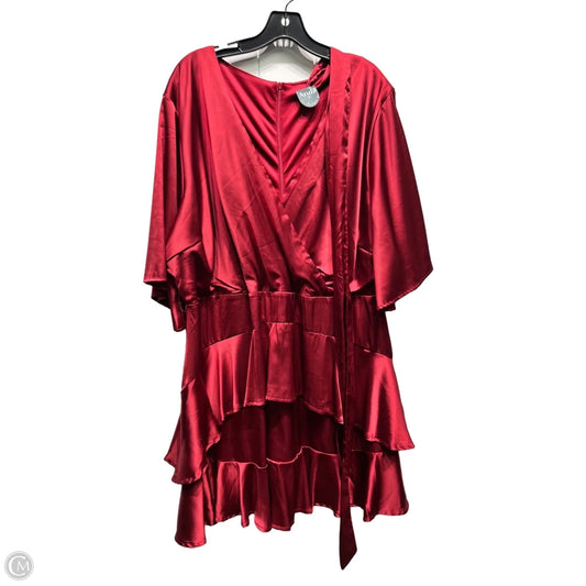 Dress Party Short By Arula In Maroon, Size: 18