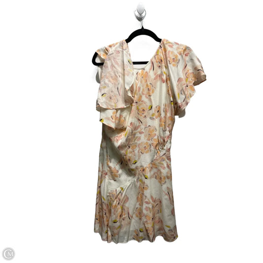 Dress Work By Joie In Orange & White, Size: 4