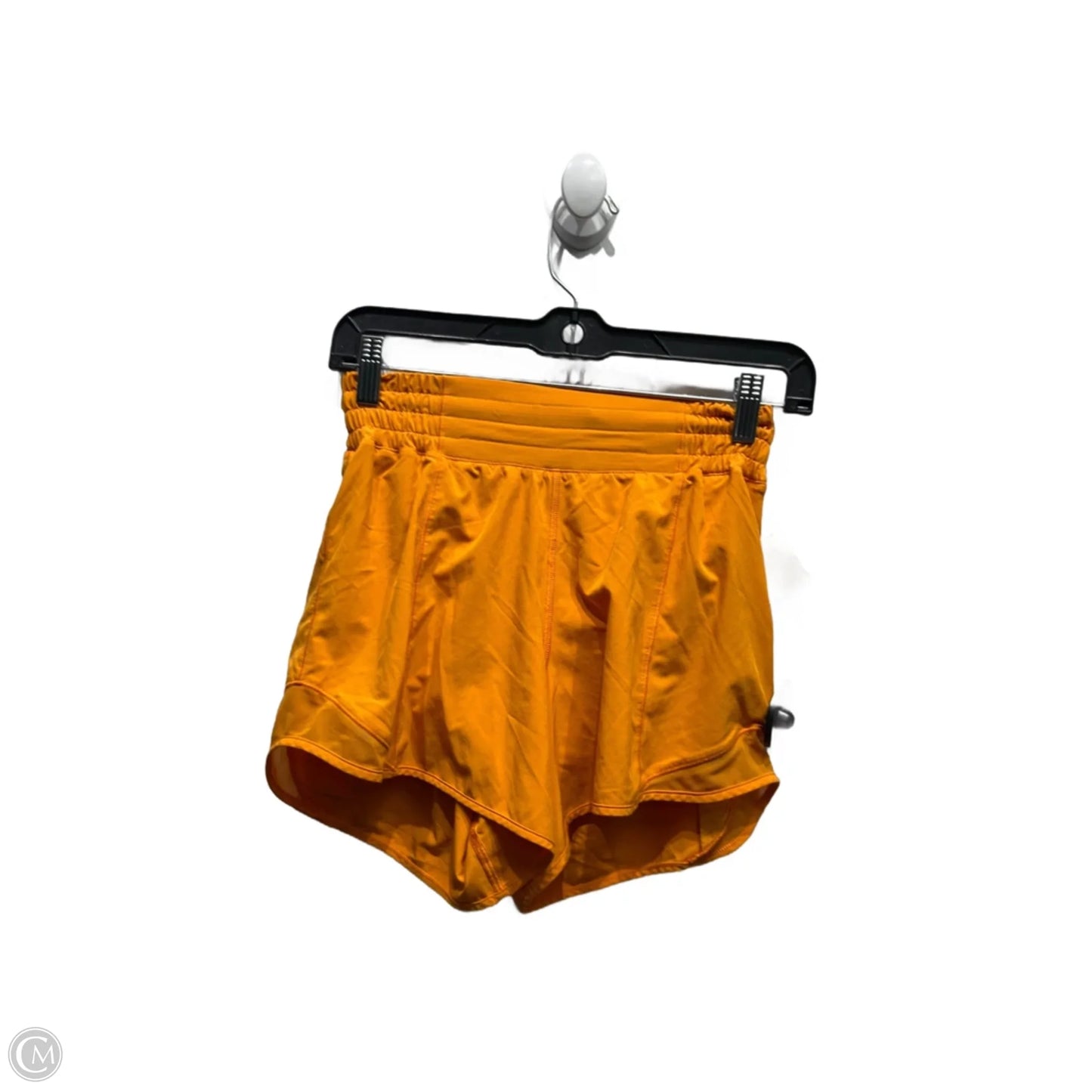 Athletic Shorts By Lululemon In Orange, Size: 4