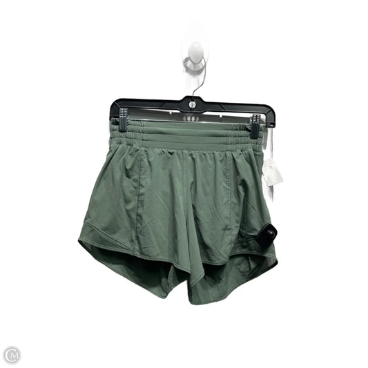 Athletic Shorts By Lululemon In Green, Size: 4