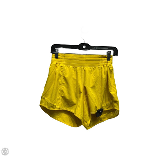 Athletic Shorts By Lululemon In Yellow, Size: 6