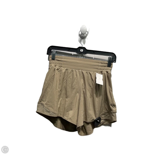 Athletic Shorts By Lululemon In Tan, Size: 4