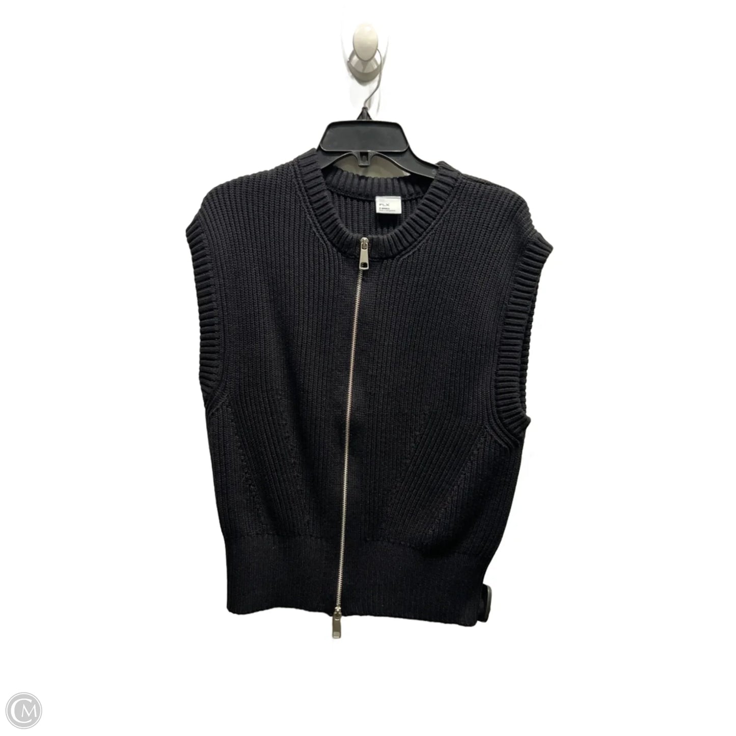 Sweater Short Sleeve By Flx In Black, Size: Xs