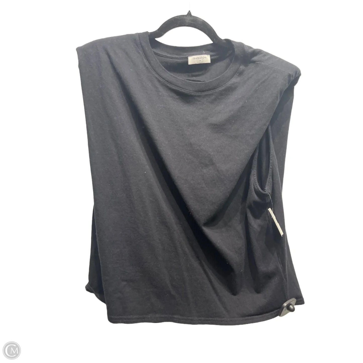 Top Short Sleeve By Babaton In Black, Size: 1x
