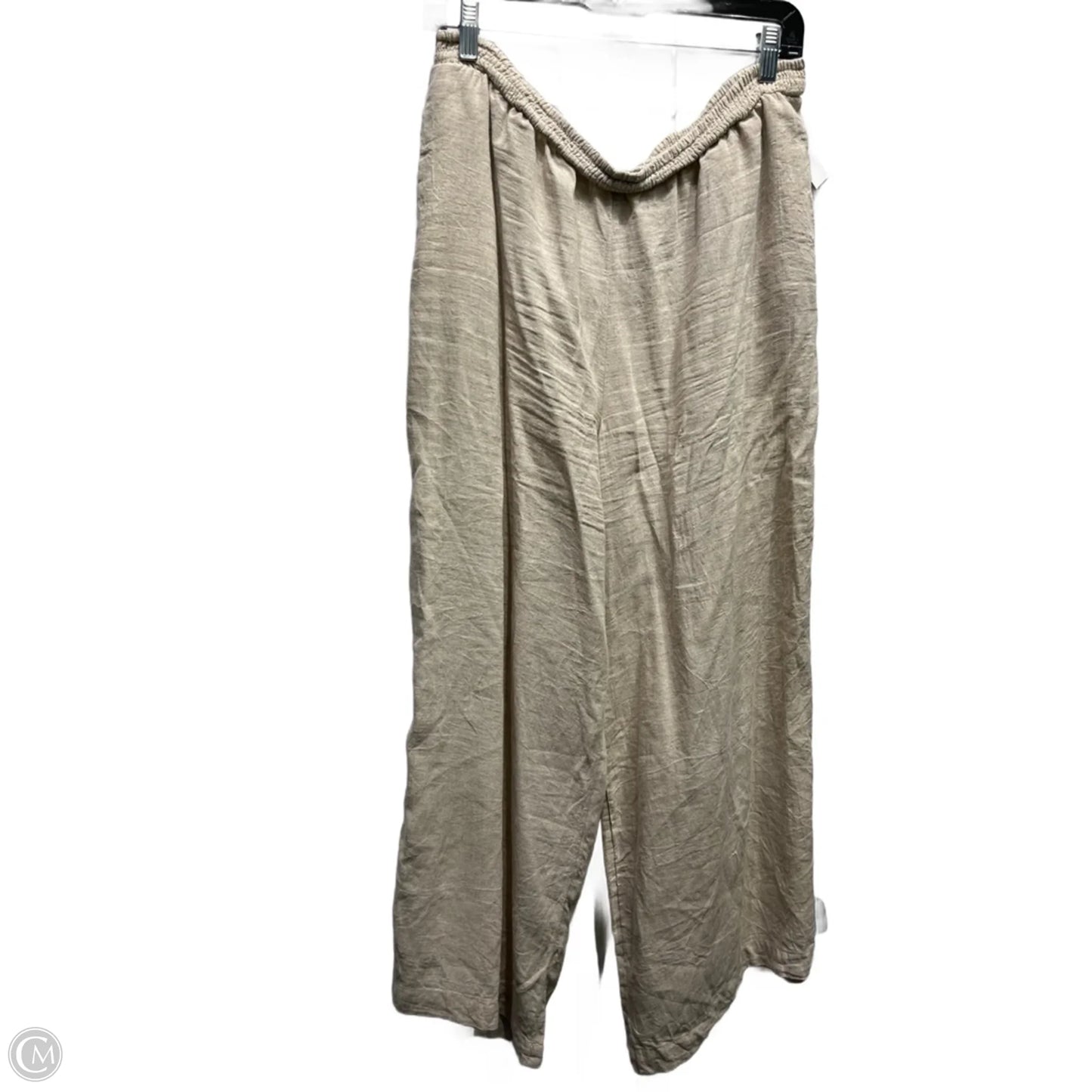 Pants Linen By Anthropologie In Tan, Size: M