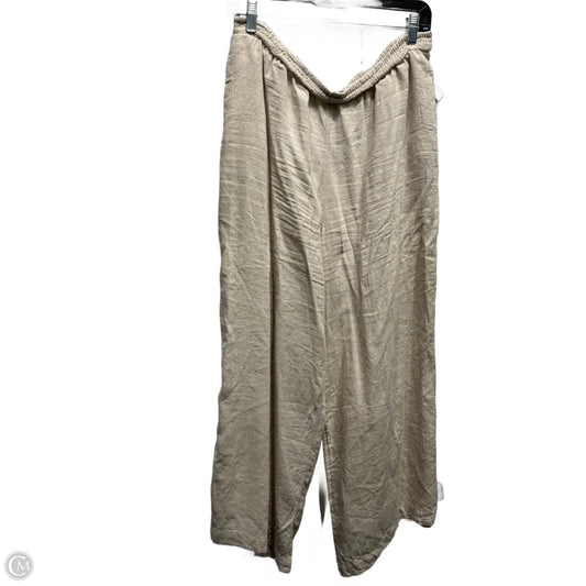 Pants Linen By Anthropologie In Tan, Size: M
