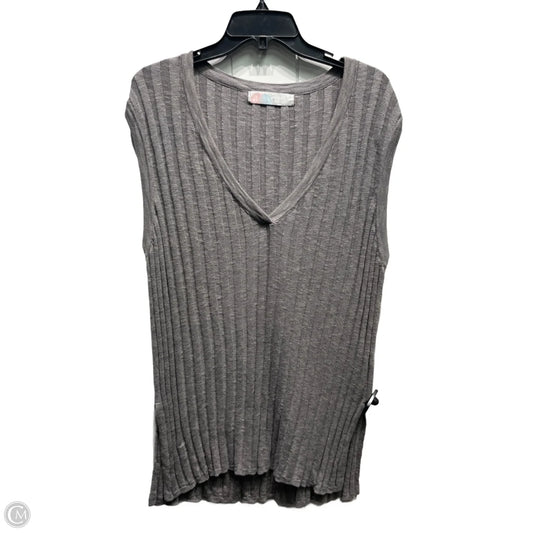 Tunic Short Sleeve By Free People In Grey, Size: M