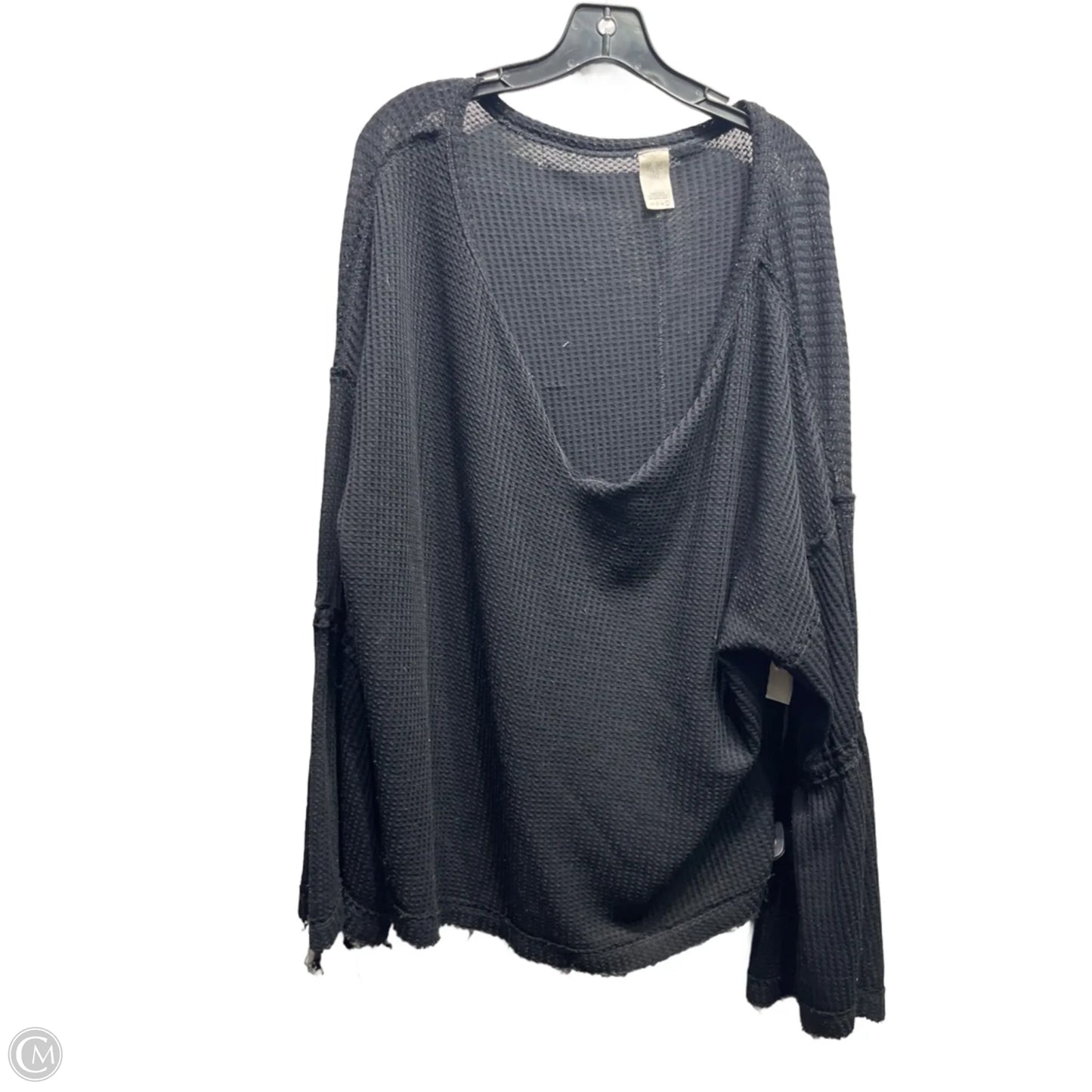 Top Long Sleeve By Free People In Black, Size: L