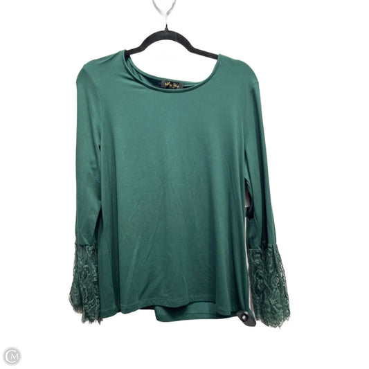 Top Long Sleeve By Melissa Paige In Green, Size: Xl