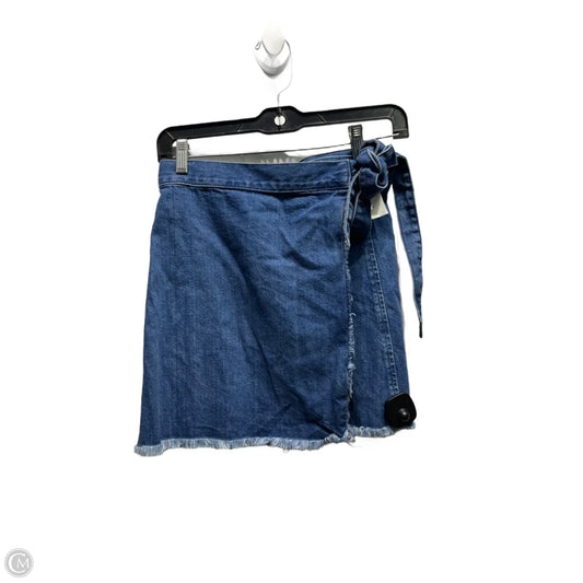 Skirt Mini & Short By Madewell In Blue Denim, Size: 0