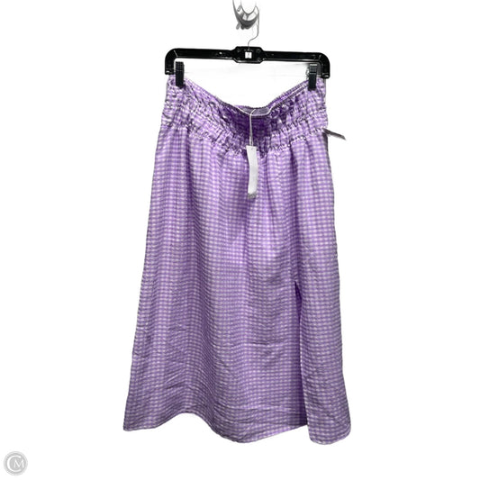 Skirt Maxi By bershka In Purple & White, Size: L