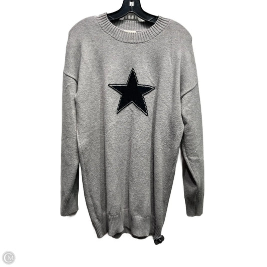 Sweater By J For Justify In Black & Grey, Size: L