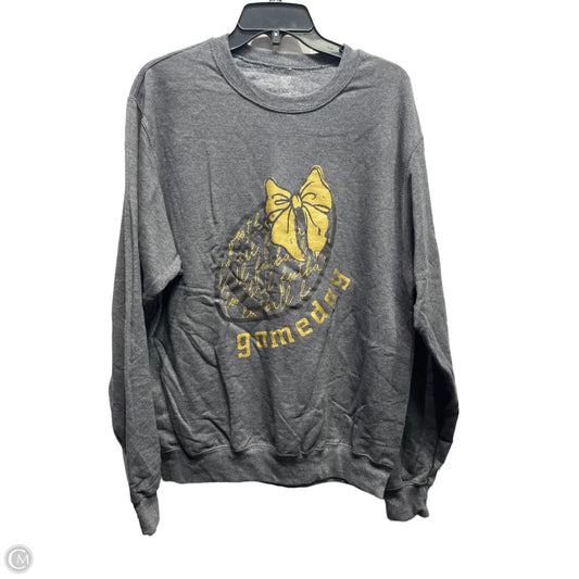 Sweatshirt Crewneck By Clothes Mentor In Grey, Size: M