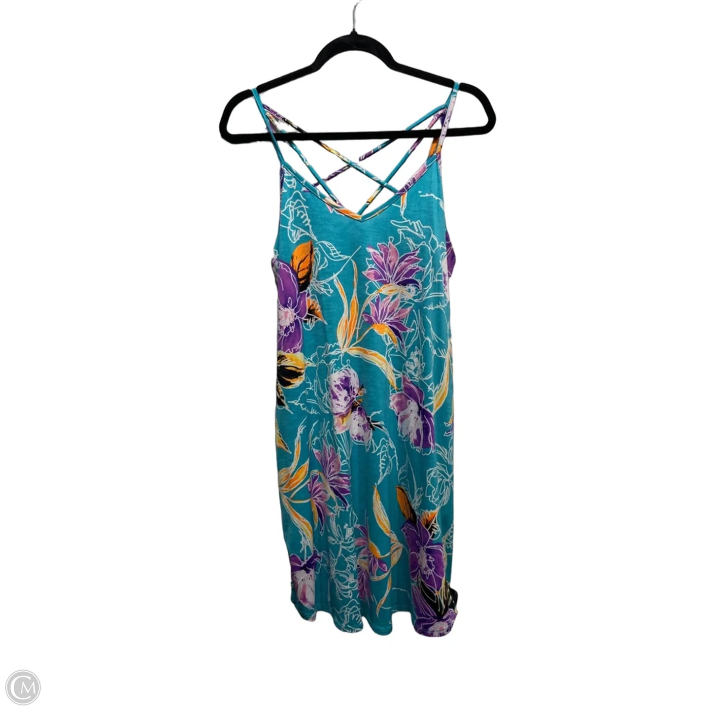 Dress Casual Short By Sew In Love In Blue & Purple, Size: S