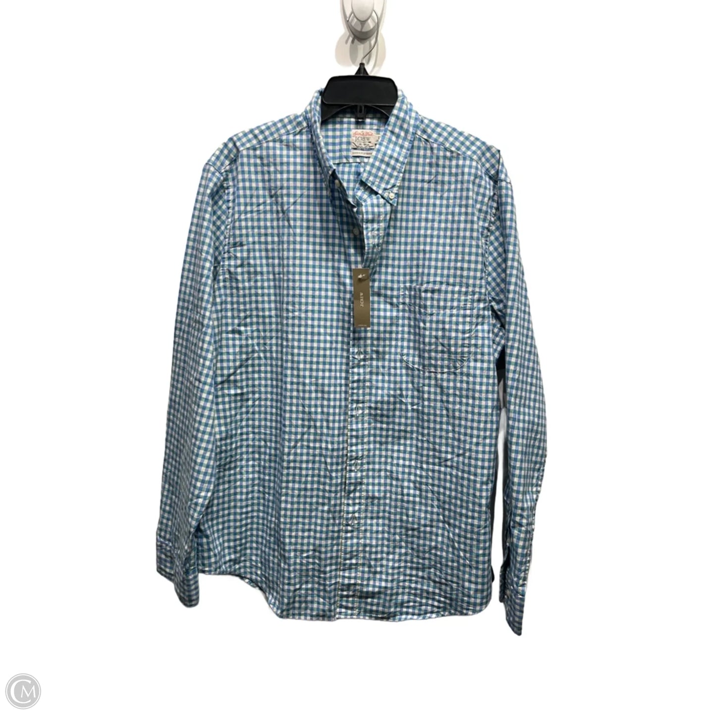 Tunic Long Sleeve By J. Crew In Blue & White, Size: L