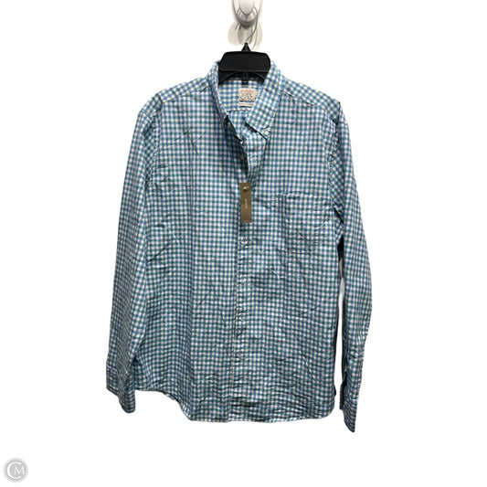 Tunic Long Sleeve By J. Crew In Blue & White, Size: L