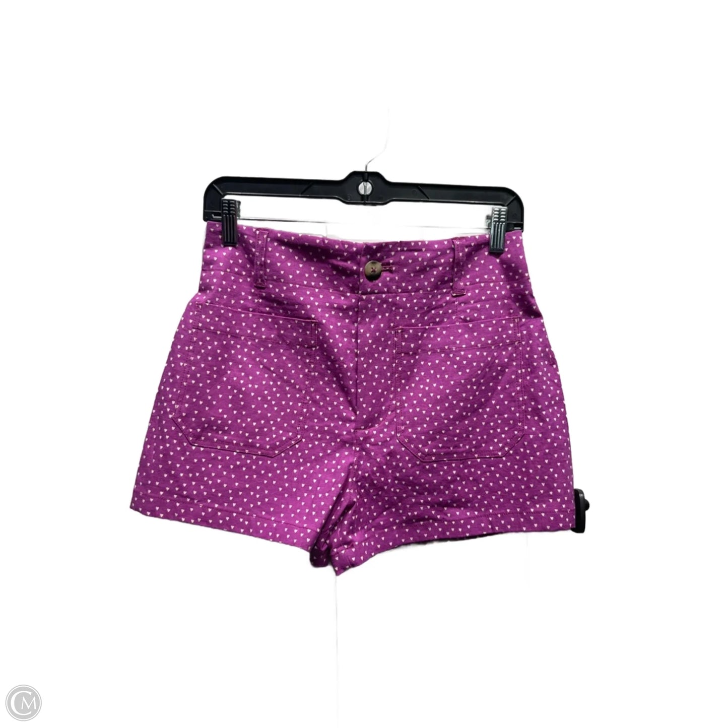 Shorts By Maeve In Purple & White, Size: 4