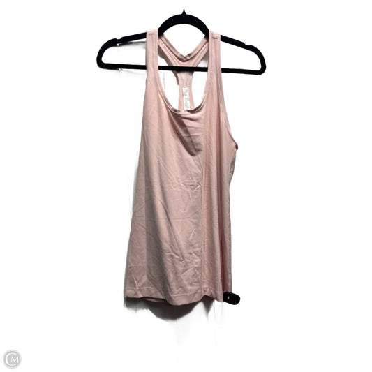 Athletic Tank Top By Lululemon In Pink, Size: 10