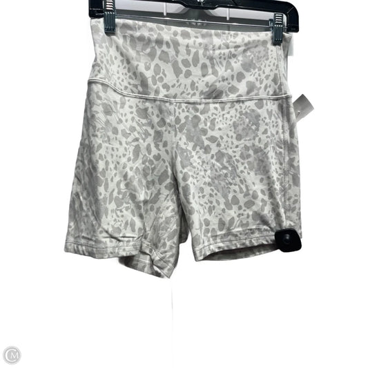 Athletic Shorts By Lululemon In Grey & White, Size: 10