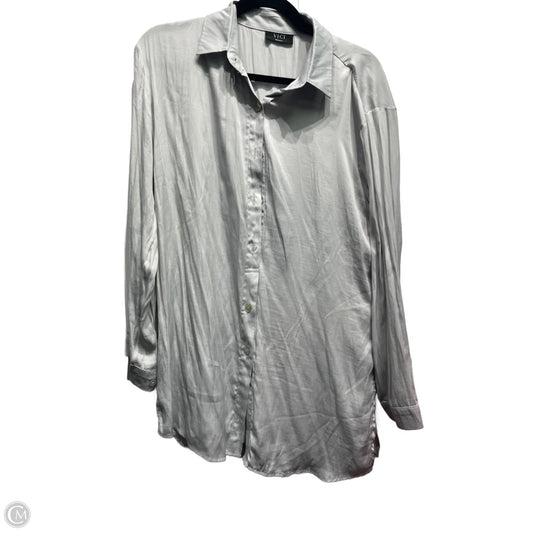 Blouse Long Sleeve By Vici In Grey, Size: S