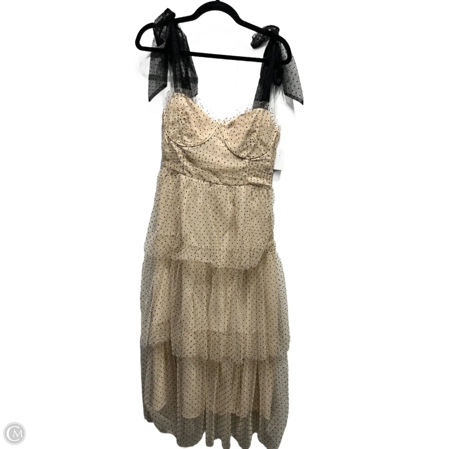 Dress Party Midi By Vici In Black & Tan, Size: M