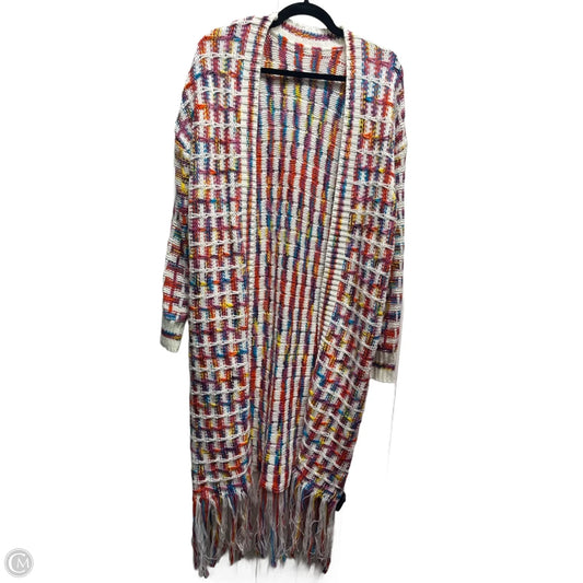 Sweater Cardigan By Amazon Essentials In Purple & Red, Size: Xl