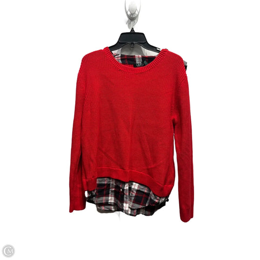 Sweater By Ralph Lauren In Black & Red, Size: Xl