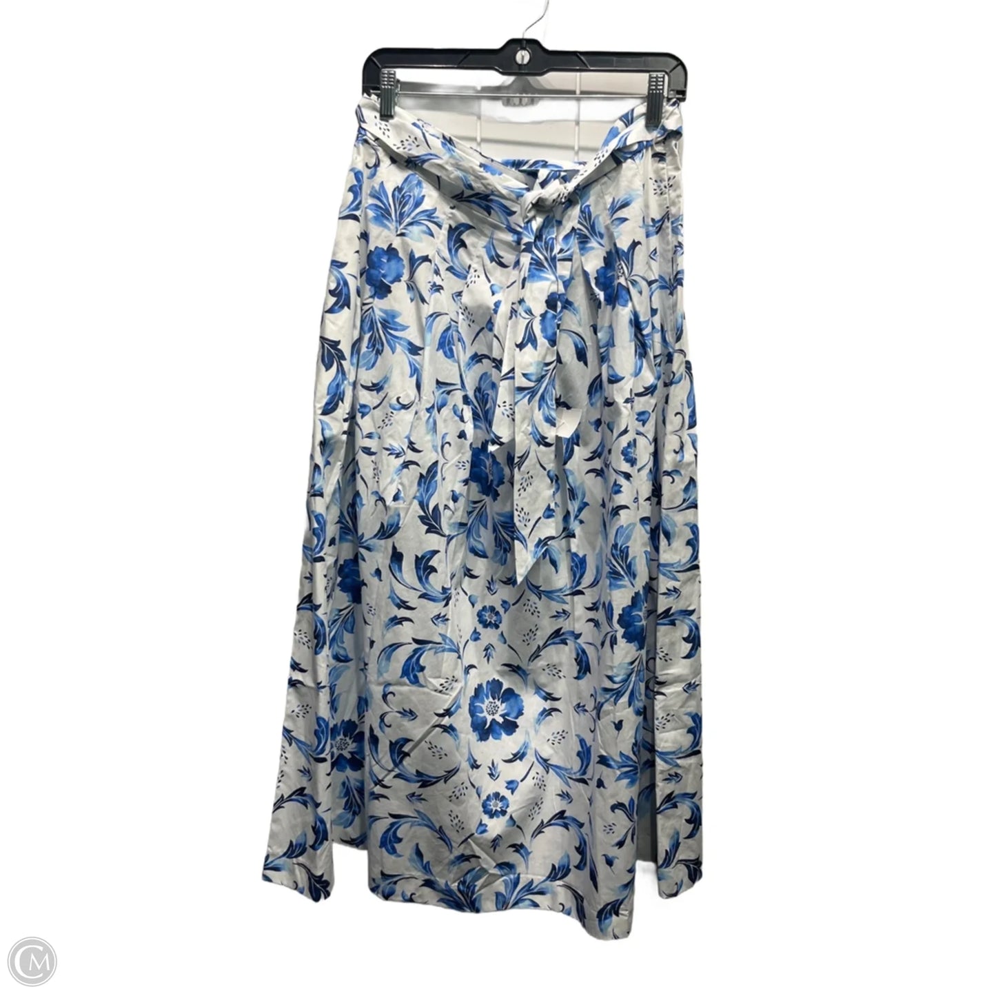 Skirt Maxi By Talbots In Blue & White, Size: 14