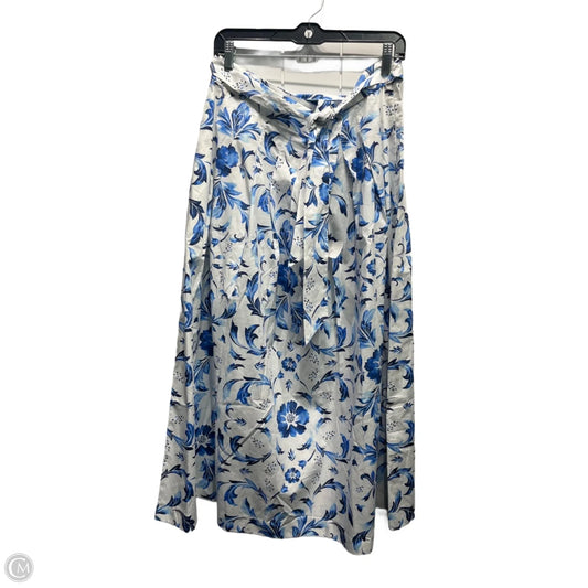 Skirt Maxi By Talbots In Blue & White, Size: 14