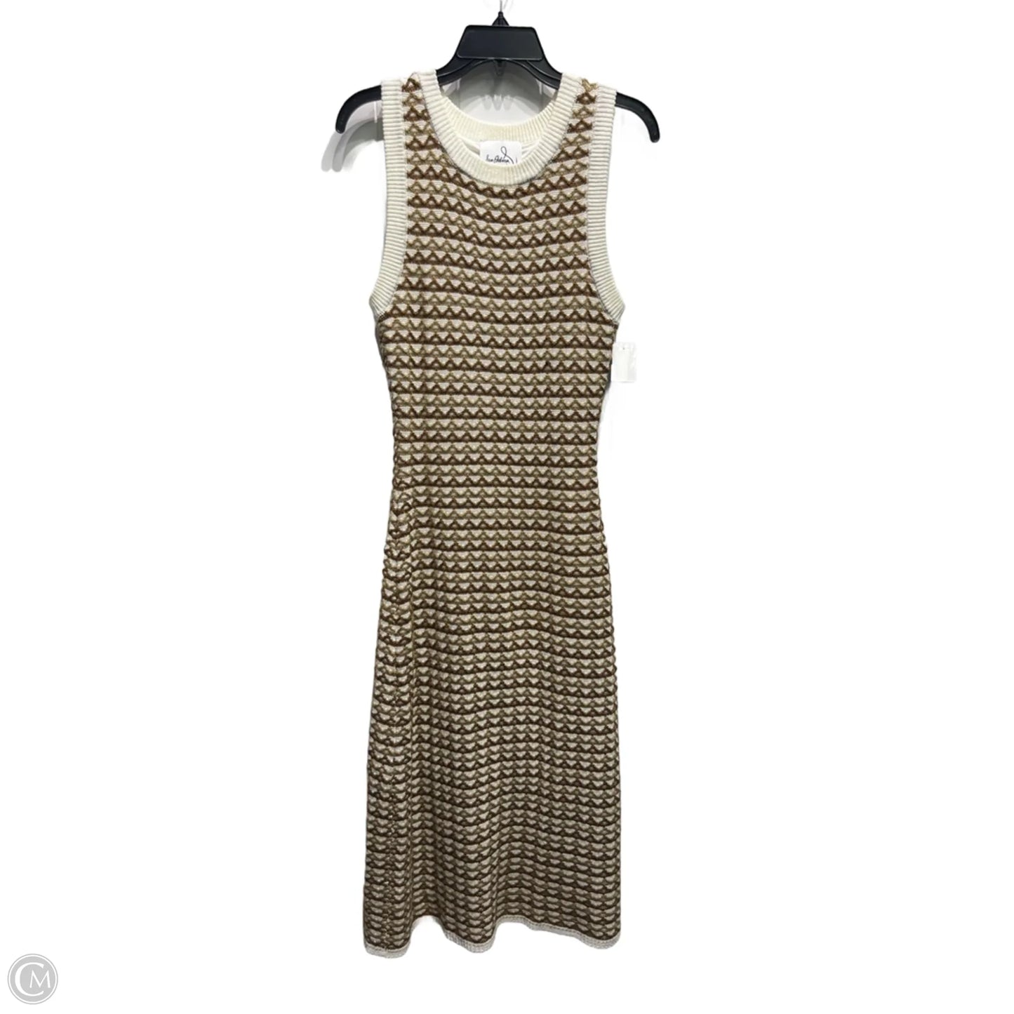 Dress Casual Maxi By Sam Edelman In Cream & Tan, Size: M