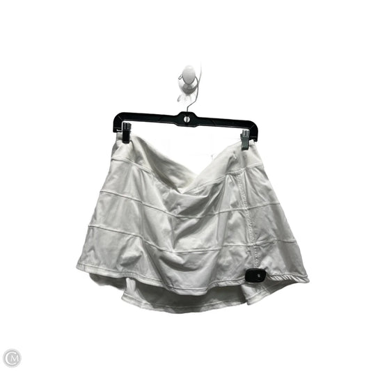 Athletic Skort By Lululemon In White, Size: 10