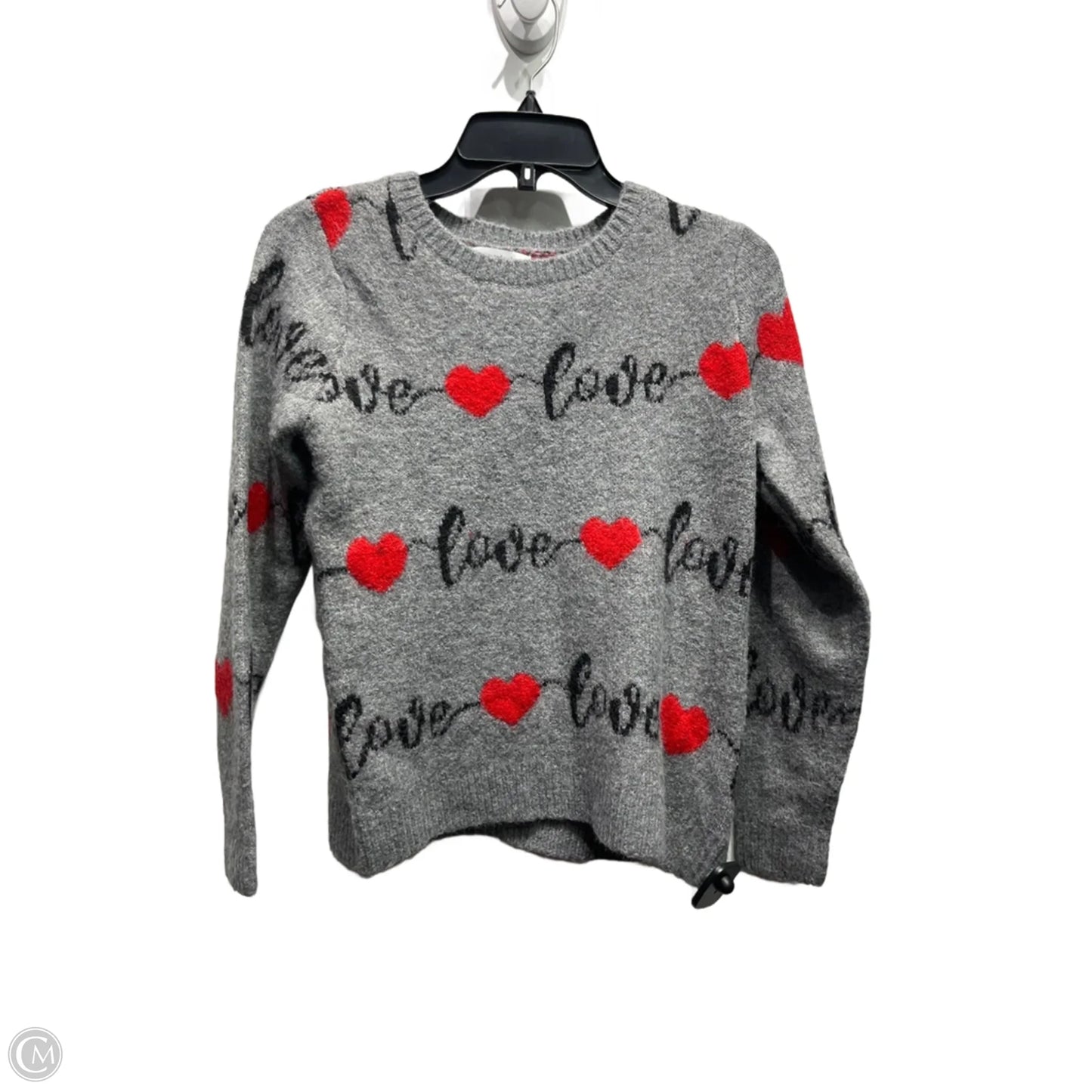 Sweater By Cupcakes And Cashmere In Grey & Red, Size: Xs