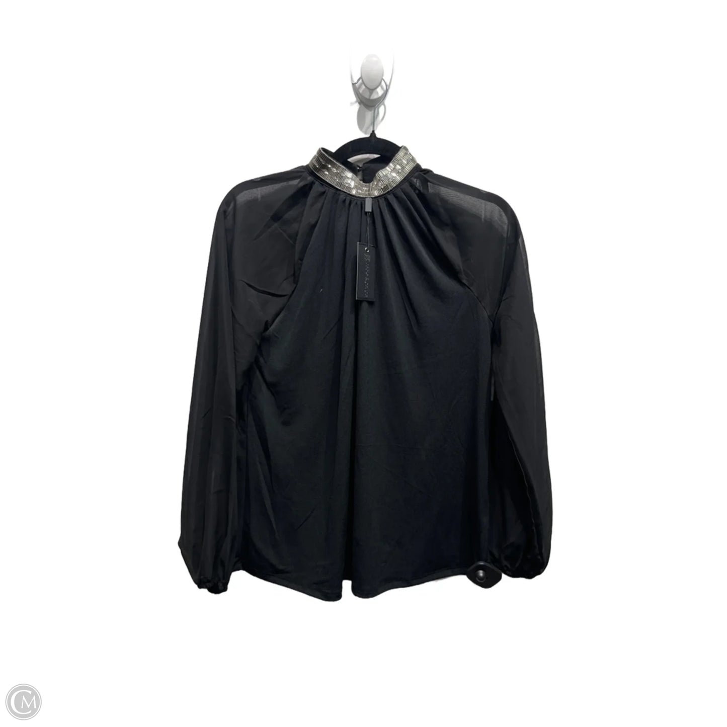 Top Long Sleeve By Cable And Gauge In Black, Size: S