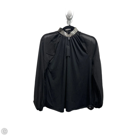 Top Long Sleeve By Cable And Gauge In Black, Size: S