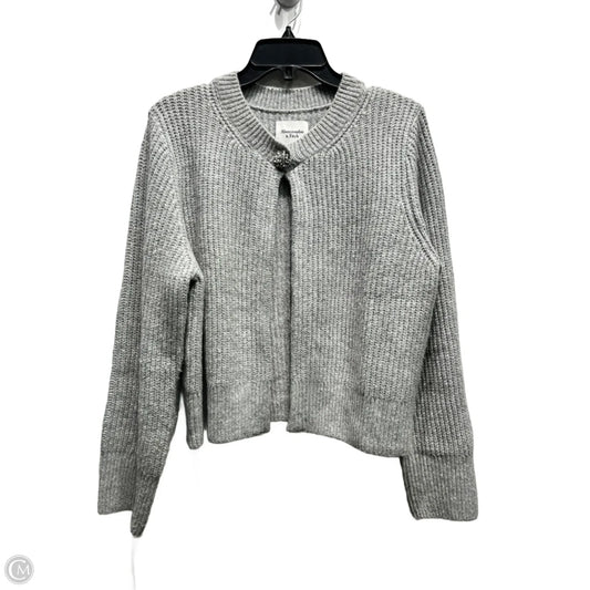 Sweater Cardigan By Abercrombie And Fitch In Grey, Size: M