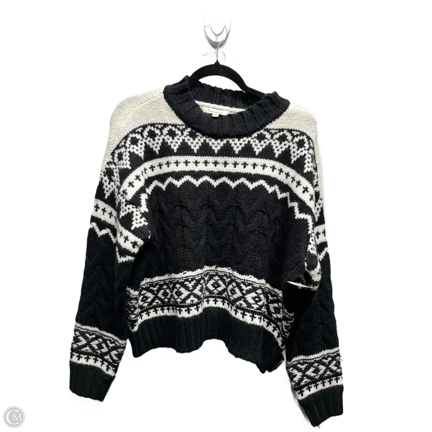 Sweater By Francesca's In Black & White, Size: S
