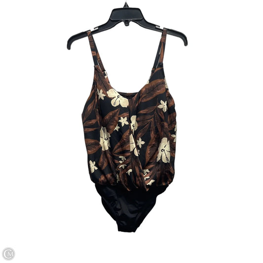 Swimsuit By Lands End In Black & Brown, Size: 12