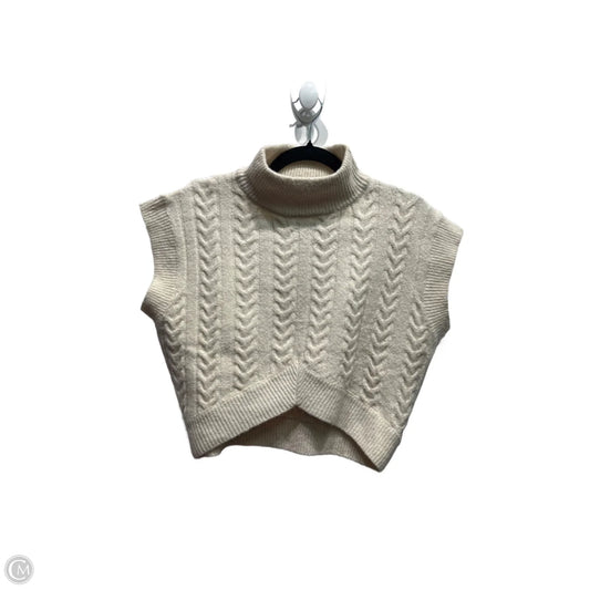 Sweater Short Sleeve By Eesome In Cream, Size: M