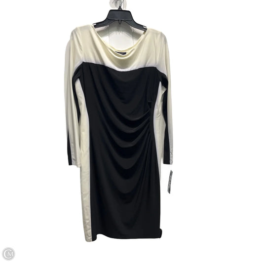 Dress Work By Chaps In Black & White, Size: Xl