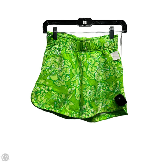 Shorts Designer By Lilly Pulitzer In Green & White, Size: Xxs