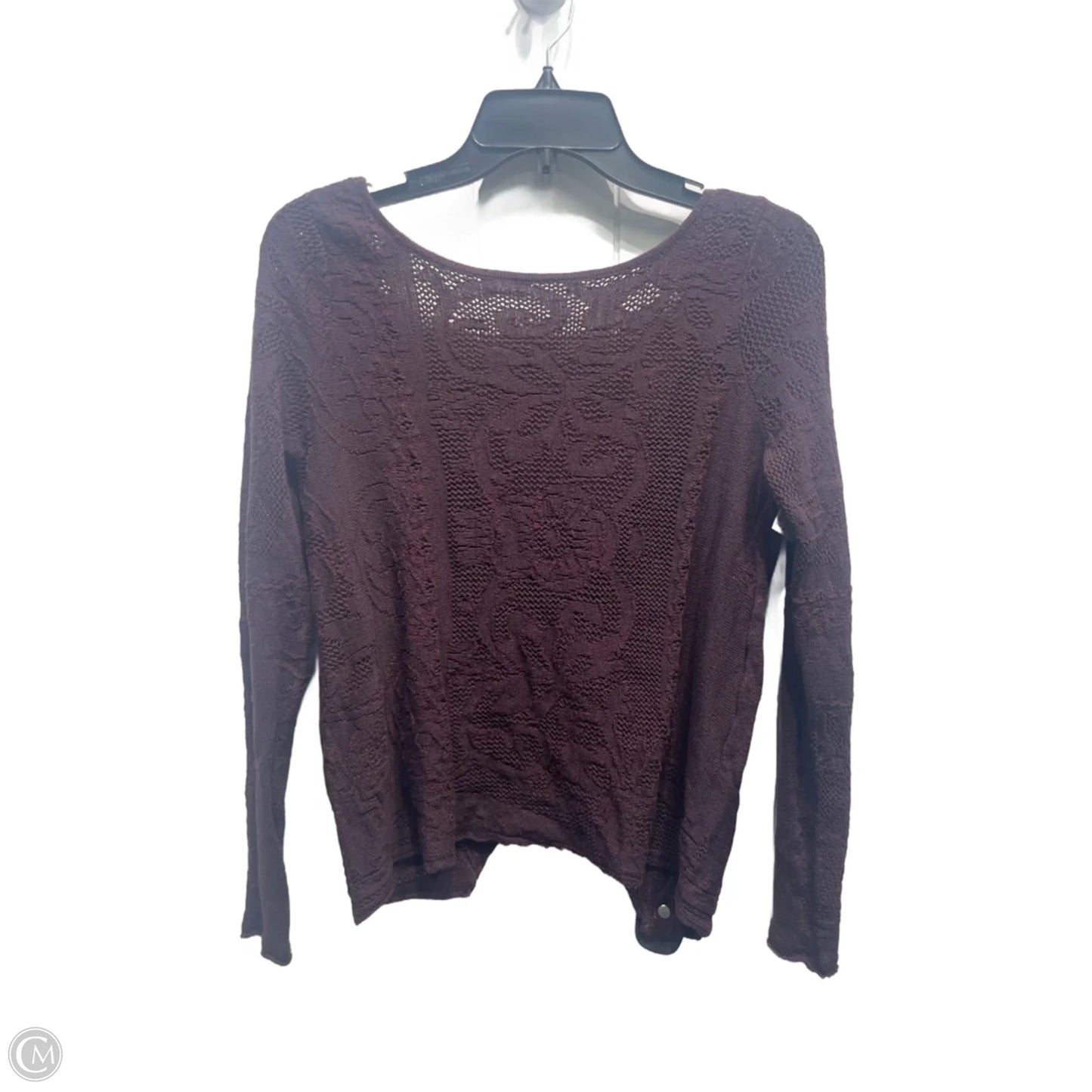 Top Long Sleeve By Free People In Maroon, Size: S