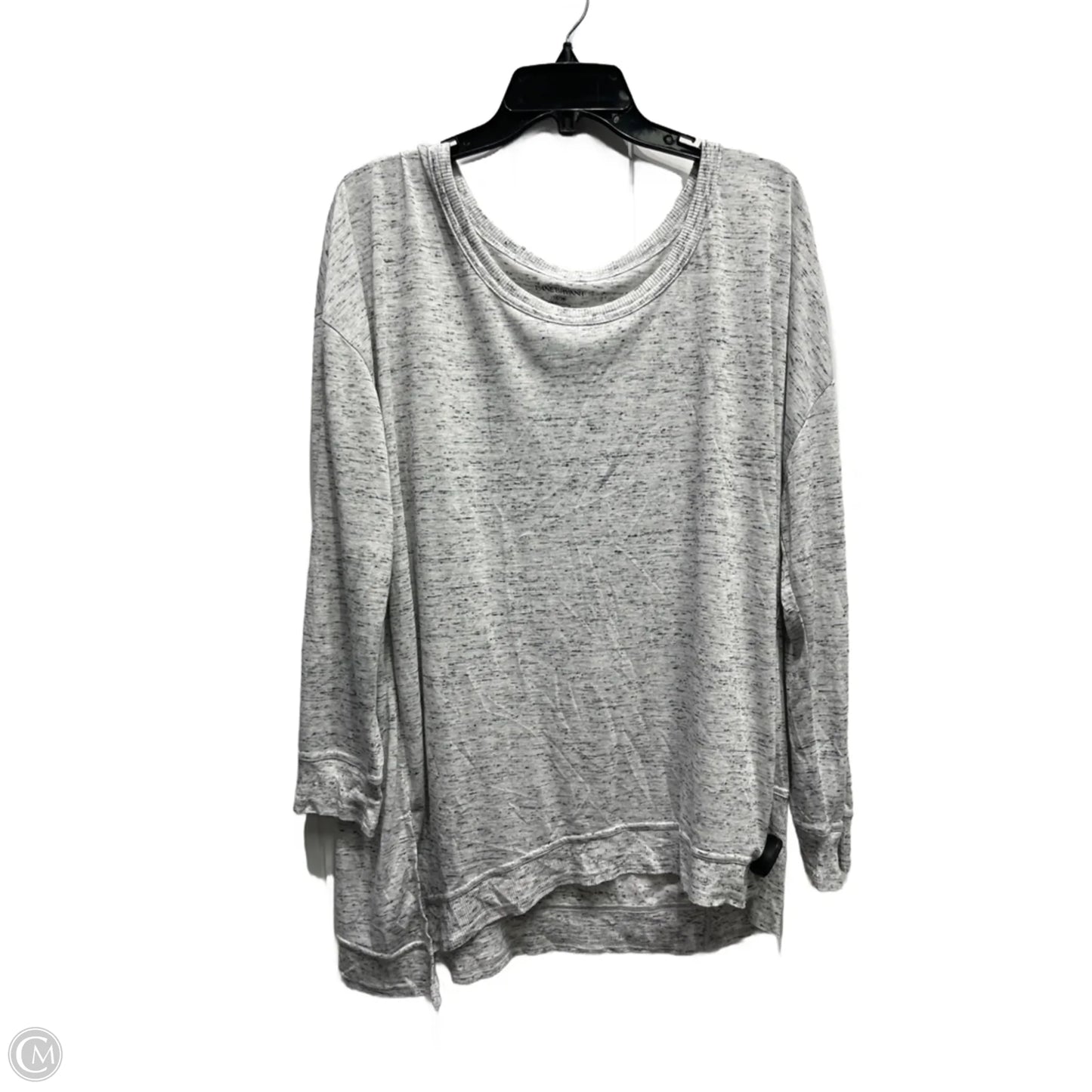 Top Long Sleeve By Lane Bryant In Grey, Size: 18