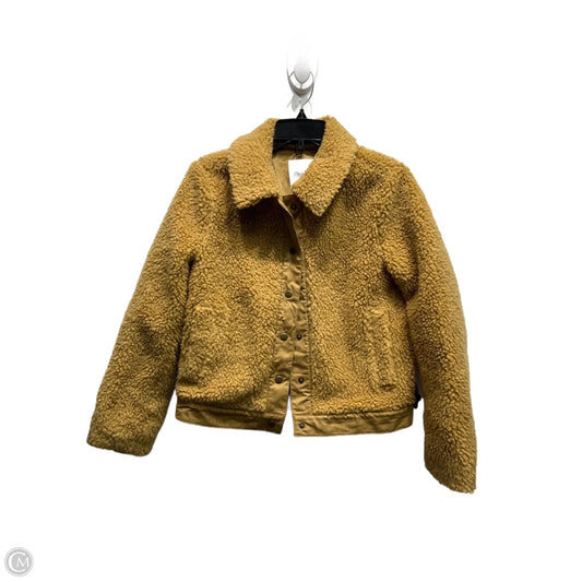 Coat Faux Fur & Sherpa By Madewell In Tan, Size: S