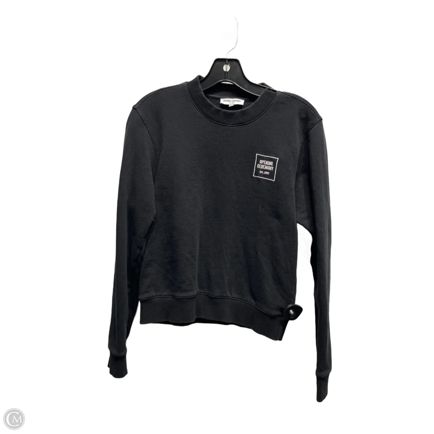 Sweatshirt Crewneck By OPENING CERWMONY In Black & White, Size: S