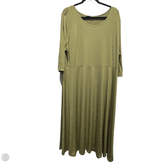 Dress Casual Maxi By LBISSE In Green, Size: 3x