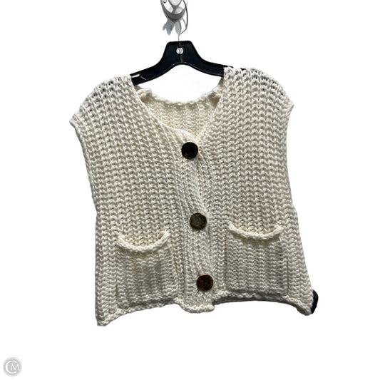 Sweater Short Sleeve By Amazon Essentials In Ivory, Size: L