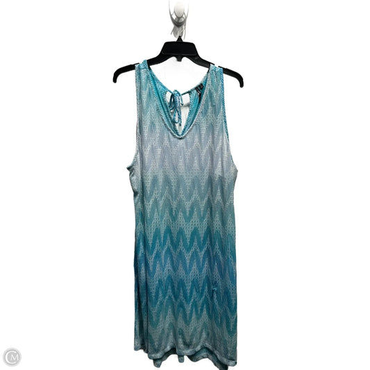 Swimwear Cover-up By PACIFIC BEACH In Blue, Size: 3x