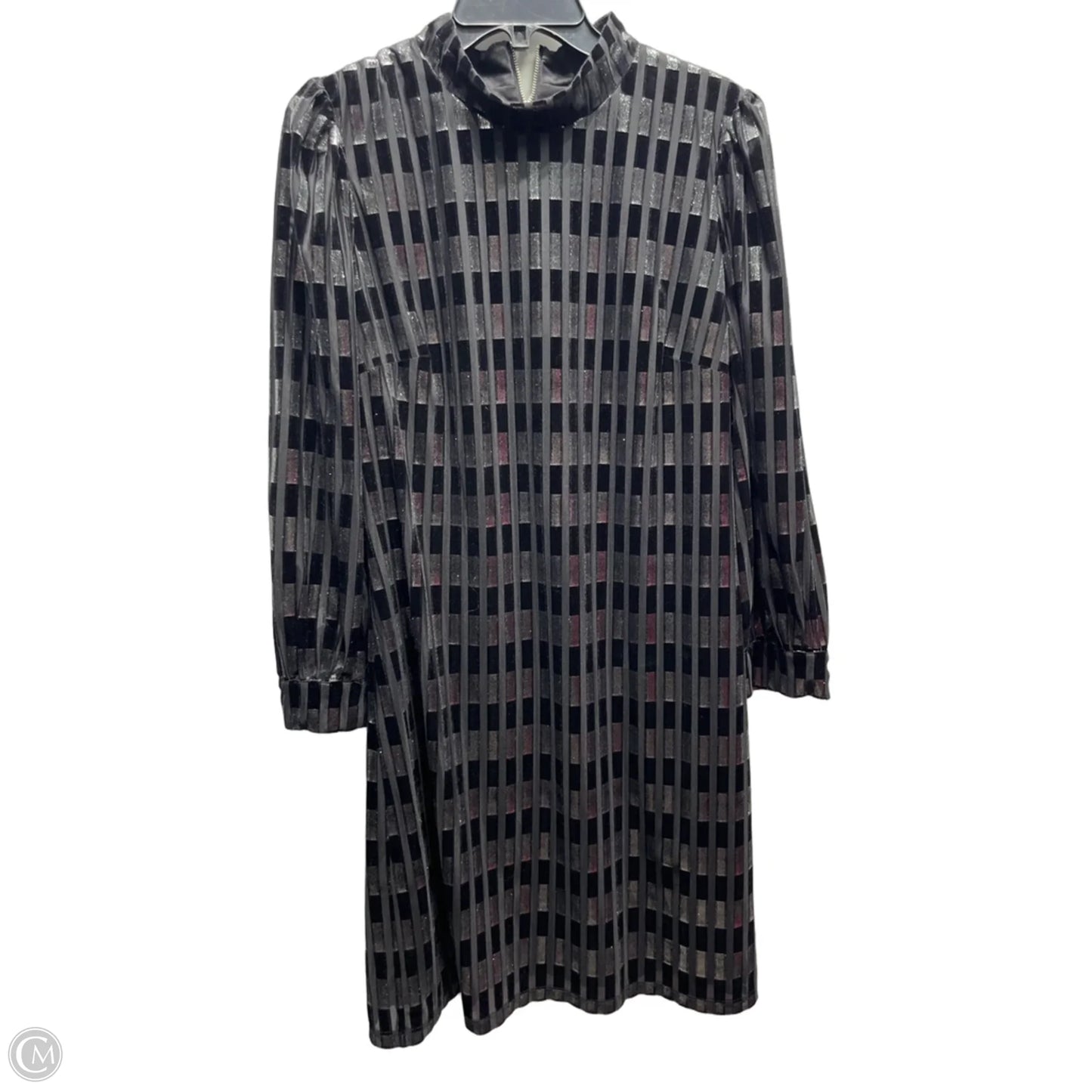 Dress Party Short By Maggy London In Black & Silver, Size: 14